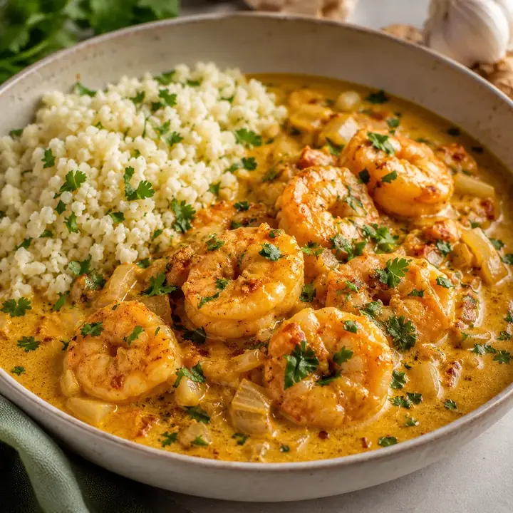 Low-Carb Coconut Shrimp Curry