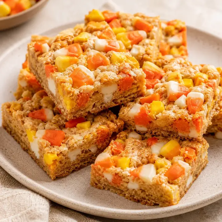 Slow Carb Candy Corn Cookie Bars
