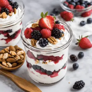 Keto Berry Whipped Cream Parfait