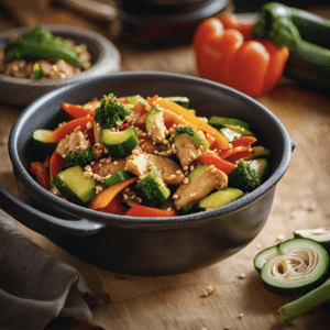 Slow Carb Chicken & Vegetable Stir-Fry