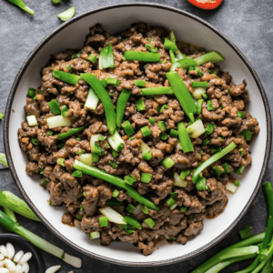 strict keto ground beef stir fry