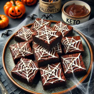 Keto Spiderweb Brownies