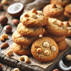 Low Carb Coconut Macadamia Nut Cookies