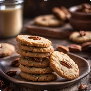 Moderate Carb Cinnamon Pecan Shortbread Cookies