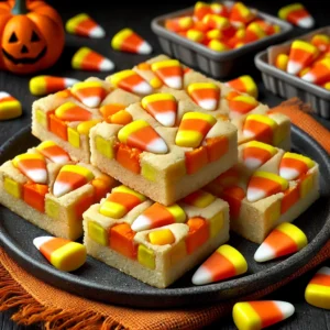 Slow Carb Candy Corn Cookie Bars